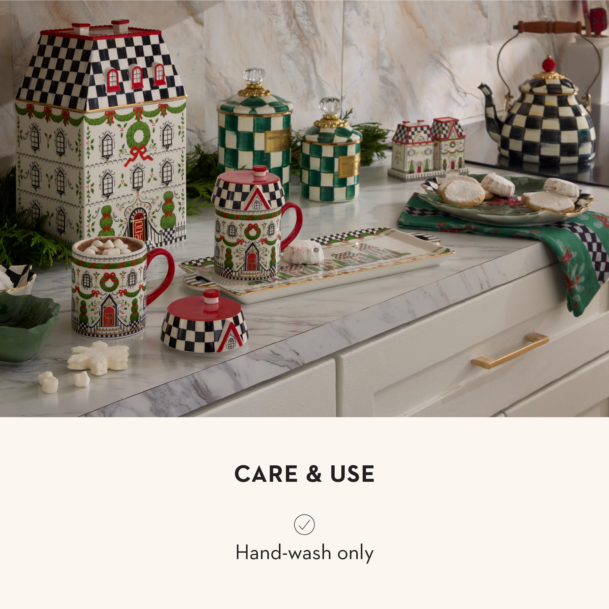 McKenzie-Childs クリスマス トレー、ご飯茶碗 MacKenzie-Childs クリスマス トレー、ご飯茶碗 皿・プレート